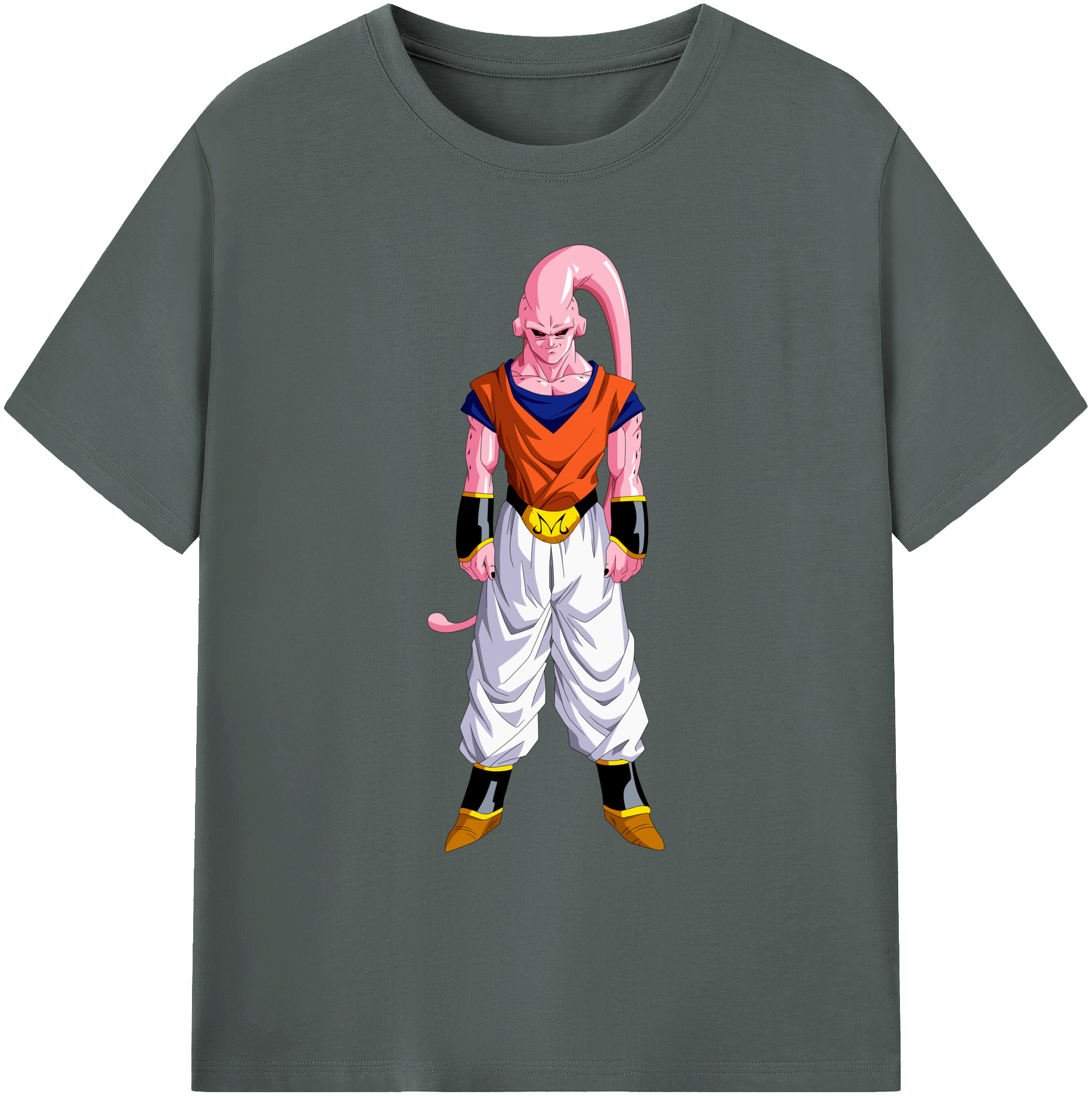 （画像用） ドラゴンボール 魔人ブウ DRAGON BALL Majin Buu 綿100％ メンズ半袖Tシャツ｜肌触りやわらか＆通気性